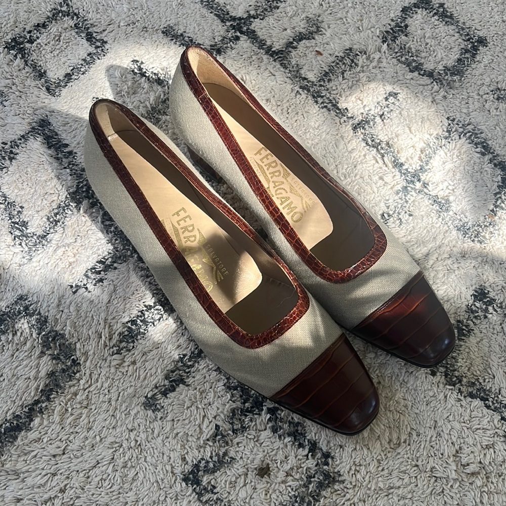 Salvatore Ferragamo kitten heels